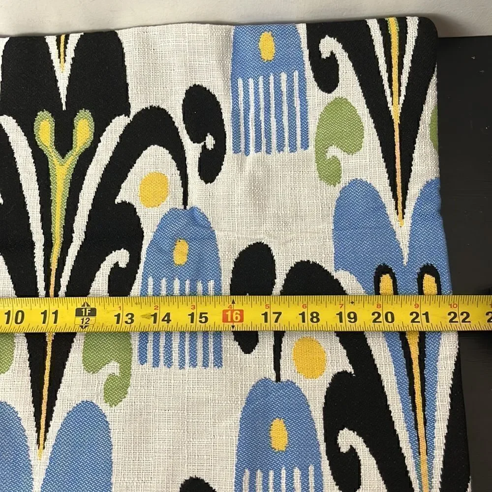 Williams Sonoma Outdoor Sunbrella Sofia Ikat pillow cover